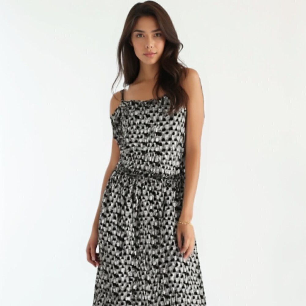 💕Zara Metallic Cocktail dress S
